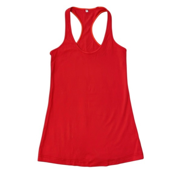 Lululemon Cool Racerback tank top (First Release) Size 6. Red. Light Luon fabric - Picture 1 of 5